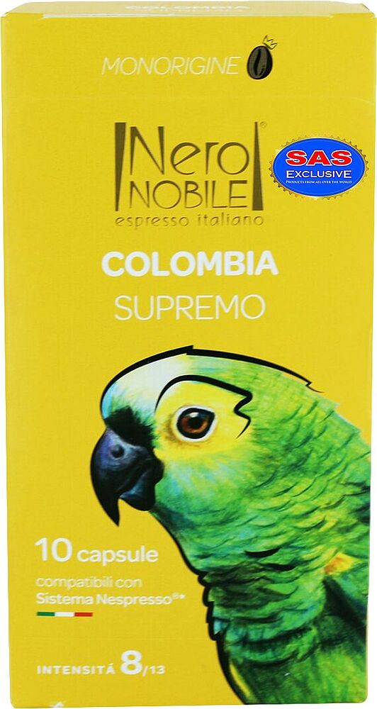 Coffee capsules "Nero Nobile Espresso Colombia Supremo" 56g
