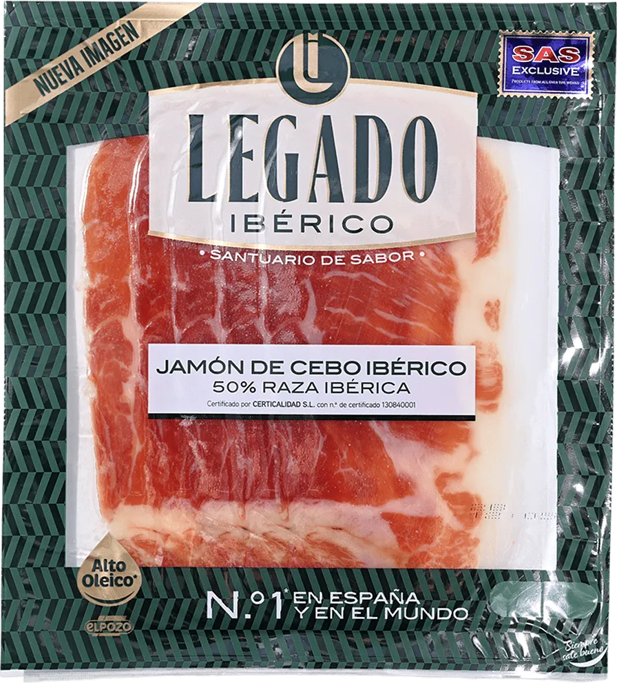 Խամոն ծխեցված կտրատած «Elpozo Iberico Legado» 60գ