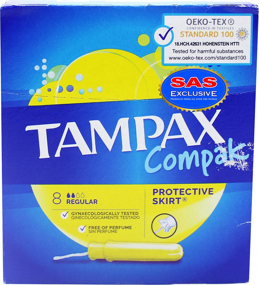 Ներդիրներ «Tampax Compak Regular» 8 հատ
