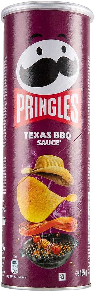 Չիպս խորովածի «Pringles Texas» 165գ 