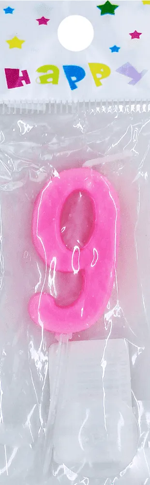 Birthday candle "Happy N9"

