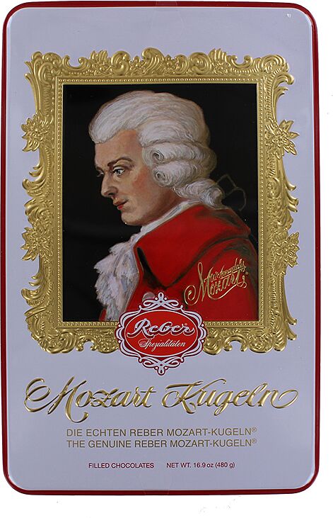 Շոկոլադե կոնֆետների հավաքածու «Reber Mozart Kugeln» 480գ
