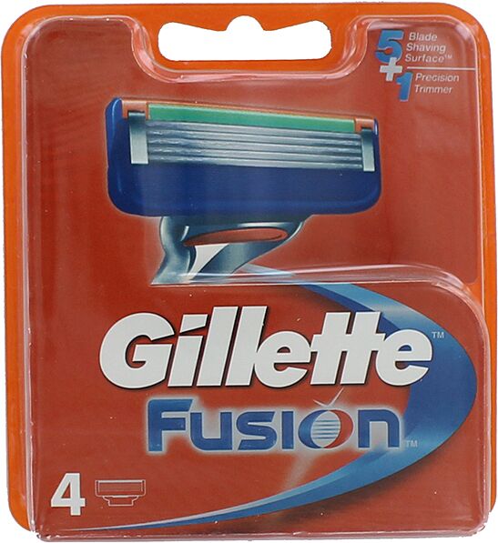 Кассеты для бритвенного станка "Gilette Fusion" 4шт