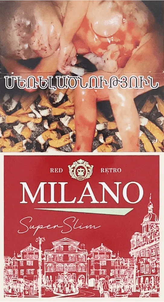 Cigarettes "Milano Red  Super Slim"
