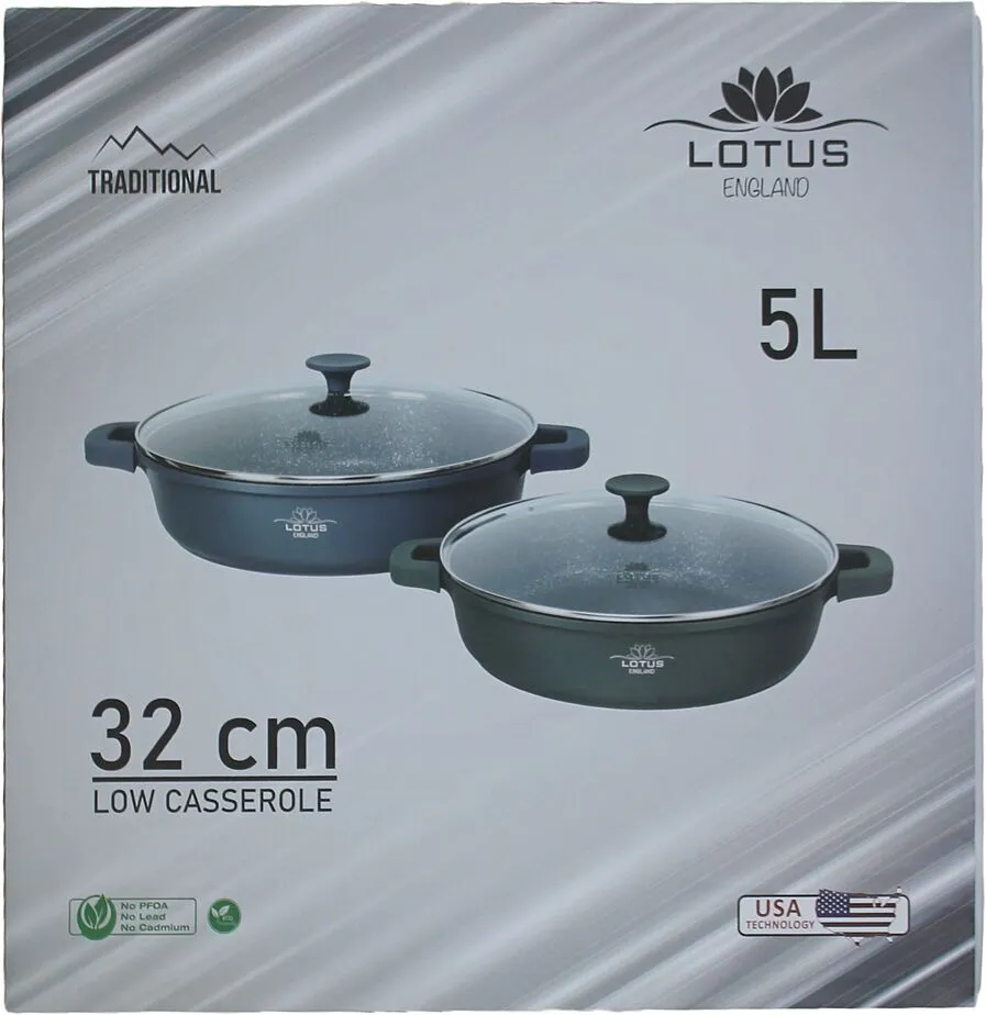 Casserole with lid "Lotus"

