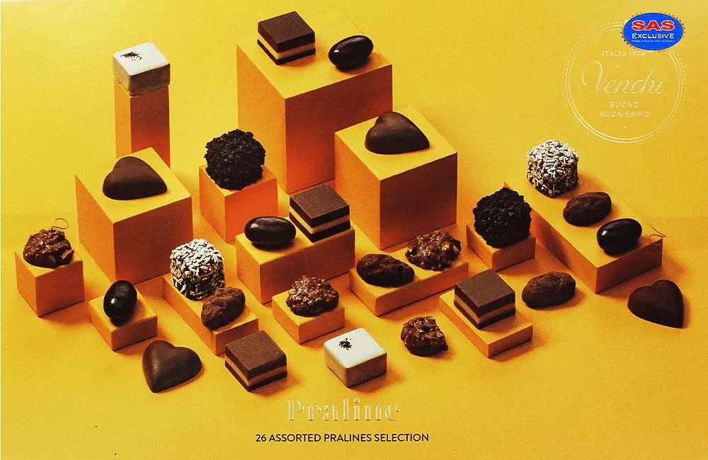 Chocolate candies collection "Venchi Praline" 225g
