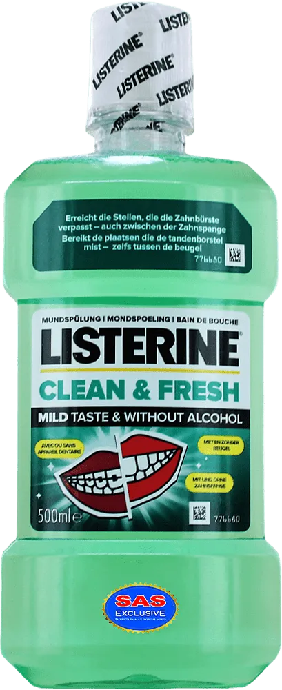 Mouth rinse "Listerine Clean & Fresh" 500ml
