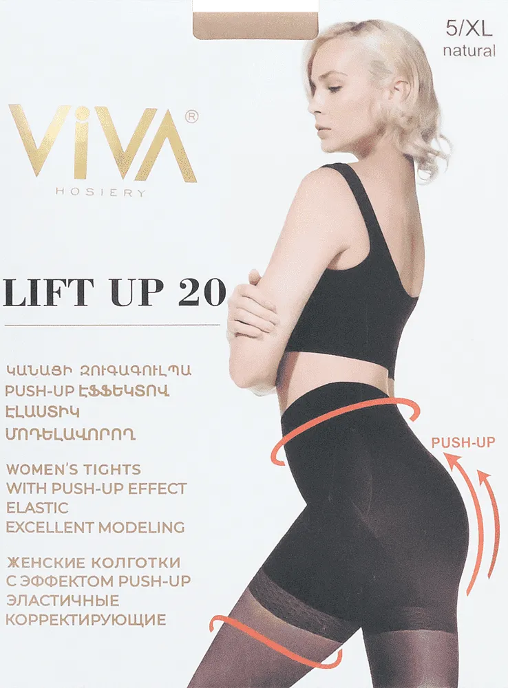 Natural tights "Viva Lift Up 20 Den 5-XL"
