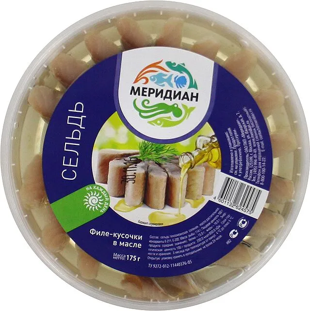 Herring in oil "Meridian" 175g