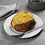 Stuffed potato with julienne