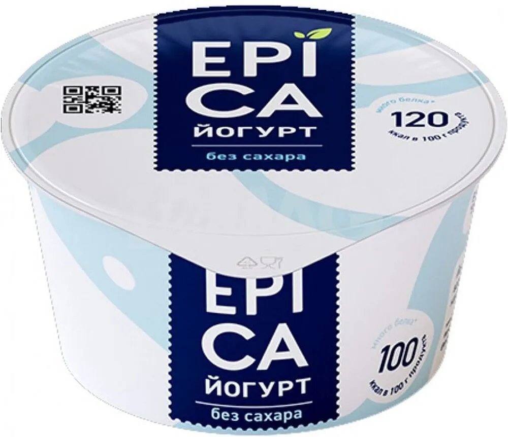 Natural yoghurt "Epica" 130g, richness: 6%
