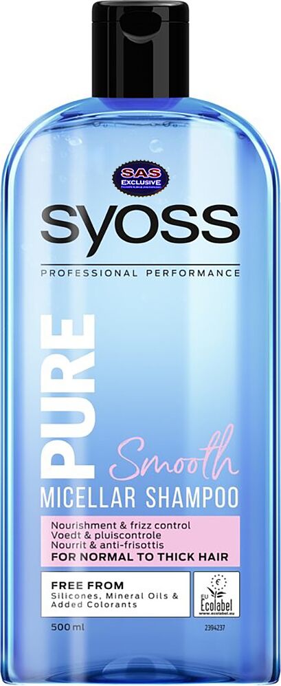 Shampoo "Syoss Professional Performance Pure" 500ml