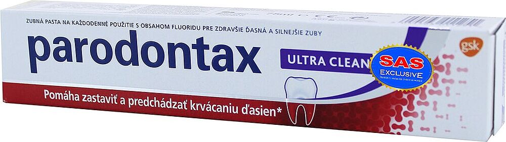 Toothpaste "Parodontax Ultra Clean" 75ml