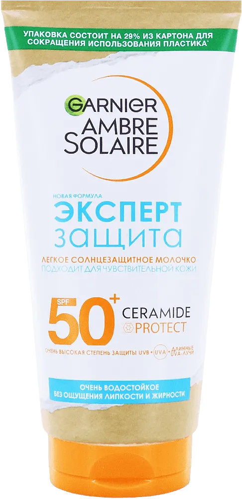 Sunscreen milk "Garnier Ambre Solaire 50+SP" 175ml

