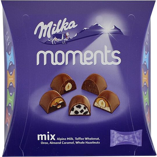 Շոկոլադե կոնֆետների հավաքածու «Milka Momente» 97գ