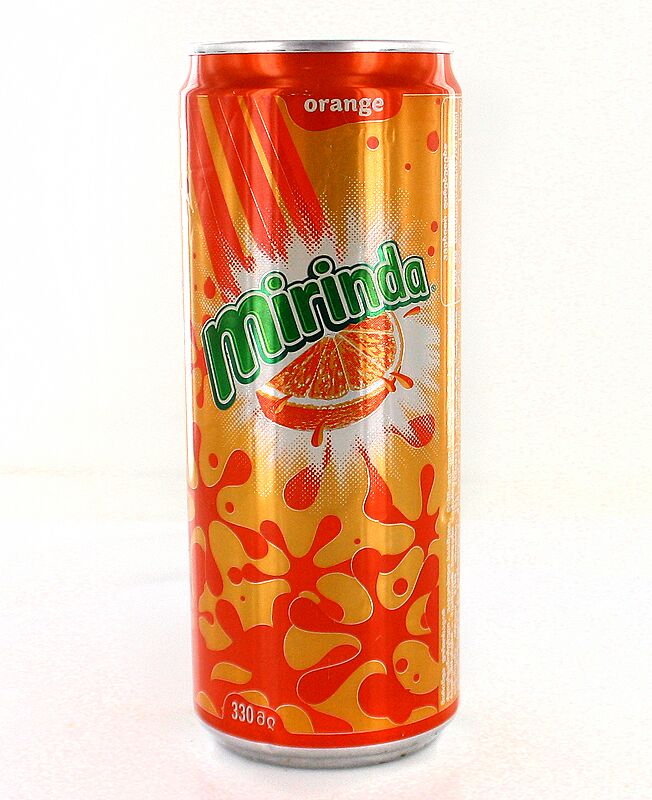Освежающий газированный напиток "Mirinda" 0.33л Апельсин 