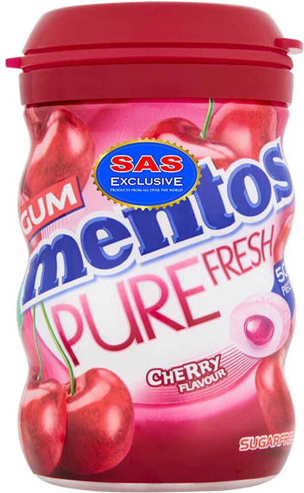 Chewing gum "Mentos Pure Fresh" 97g Cherry