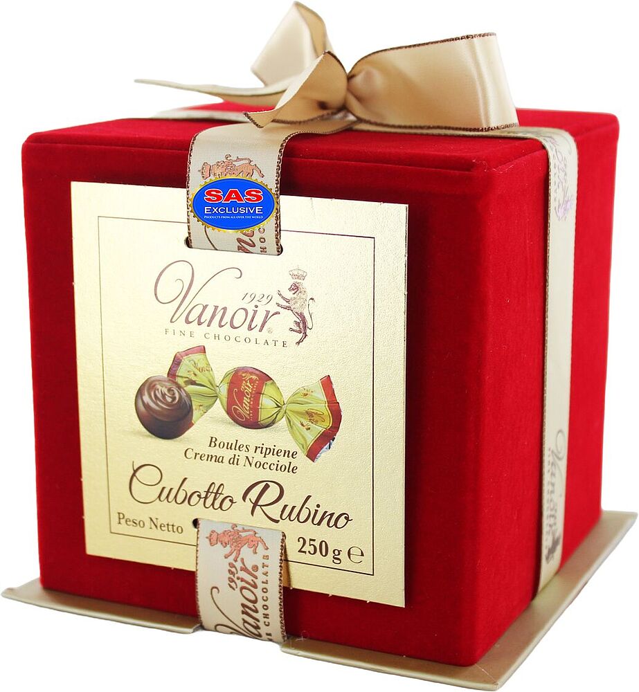 Chocolate candies collection "Vanoir Cubotto Rubino" 250g
