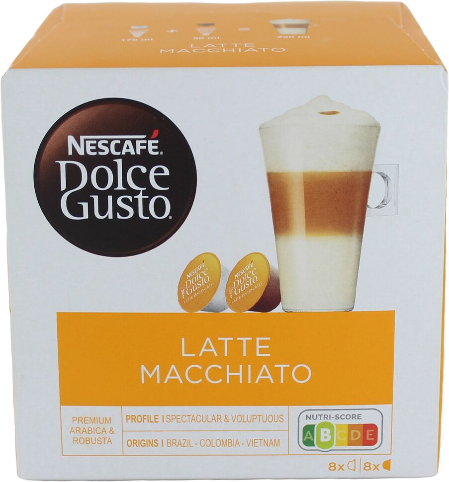 Coffee capsules "Nescafe Dolce Gusto Latte Macchiato" 183.2g

