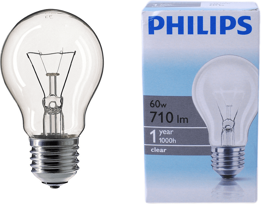 Լամպ թափանցիկ «Philips 60W» 