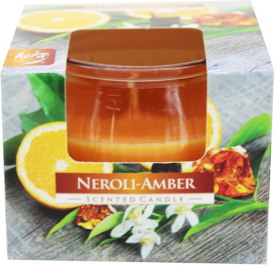 Scented candle "Aura Bispol Neroli Amber" 1 pcs
