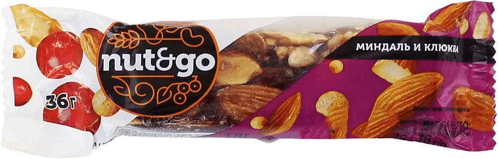 Bar with almonds and cranberries "Nut&Go" 36g
