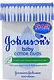 Cotton buds "Johnson's Baby" 100 pcs.
