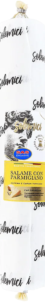 Dry-cured salami sausage with cheese "Solemici Parmigiano"

