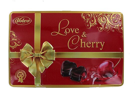 Շոկոլադե կոնֆետների հավաքածու «Vobro Love & Cherry» 290գ