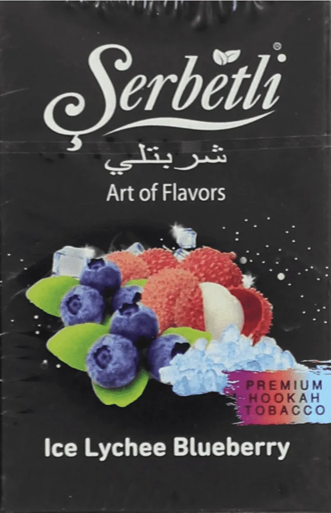 Tobacco with ice lychee & blueberry flavor "Serbetli" 50g
