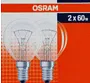 Лампа прозрачная "Osram Classic 60W" 2 шт