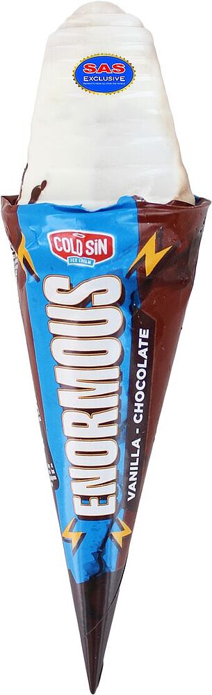 Мороженое шоколадно-ванильное "Cold Sin Enormous" 140г