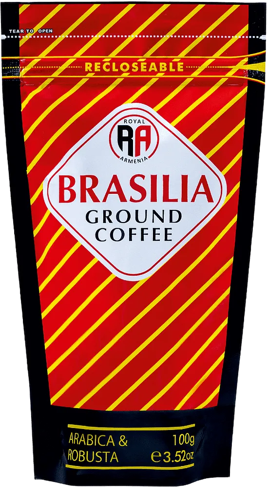 Ground coffee "Royal Brasilia" 100g