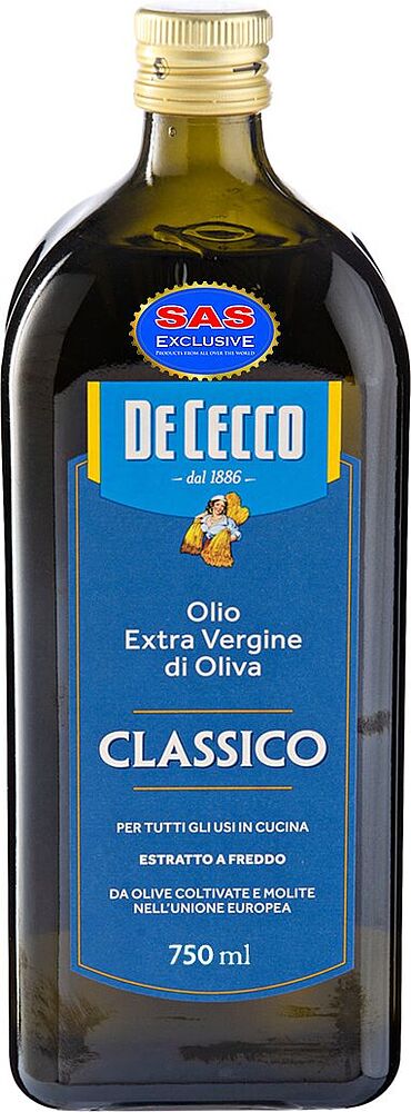 Ձեթ ձիթապտղի «De Cecco Classico Extra Virgin» 750մլ