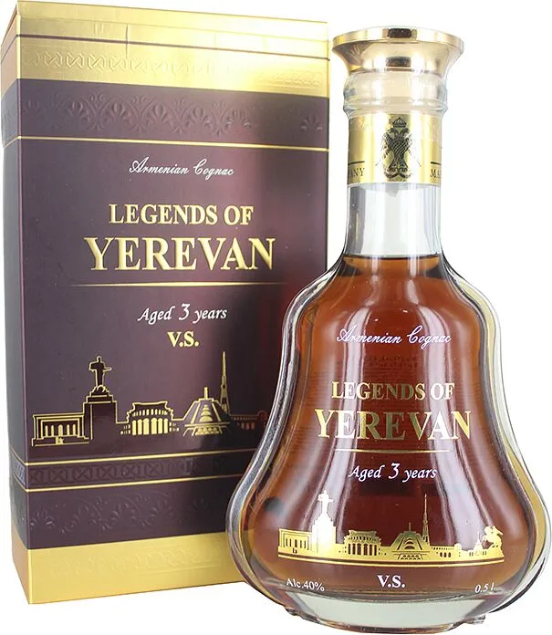 Армянский коньяк "Legends of Yerevan" 0.5л