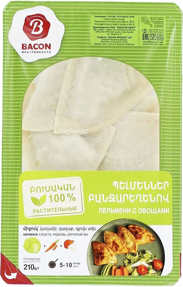 Dumplings with vegetables "Bacon" 210g
