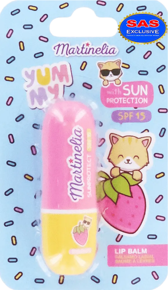 Շուրթերի բալզամ մանկական «Martinelia Strawberry SPF15»
