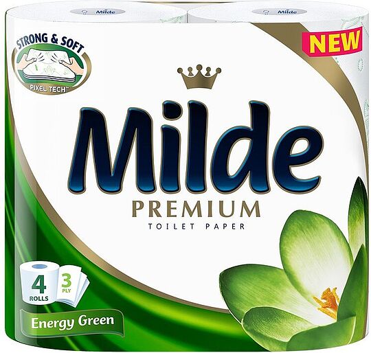 Զուգարանի թուղթ «Milde Premium Energy Green»  4 հատ