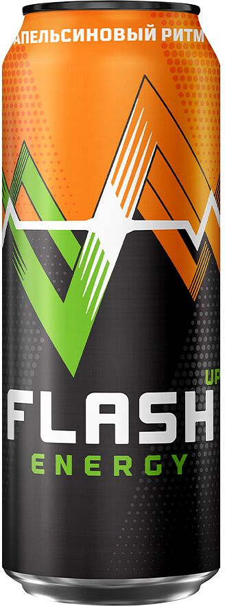 Энергетический газированный напиток "Flash Up" 0.45л Апельсин