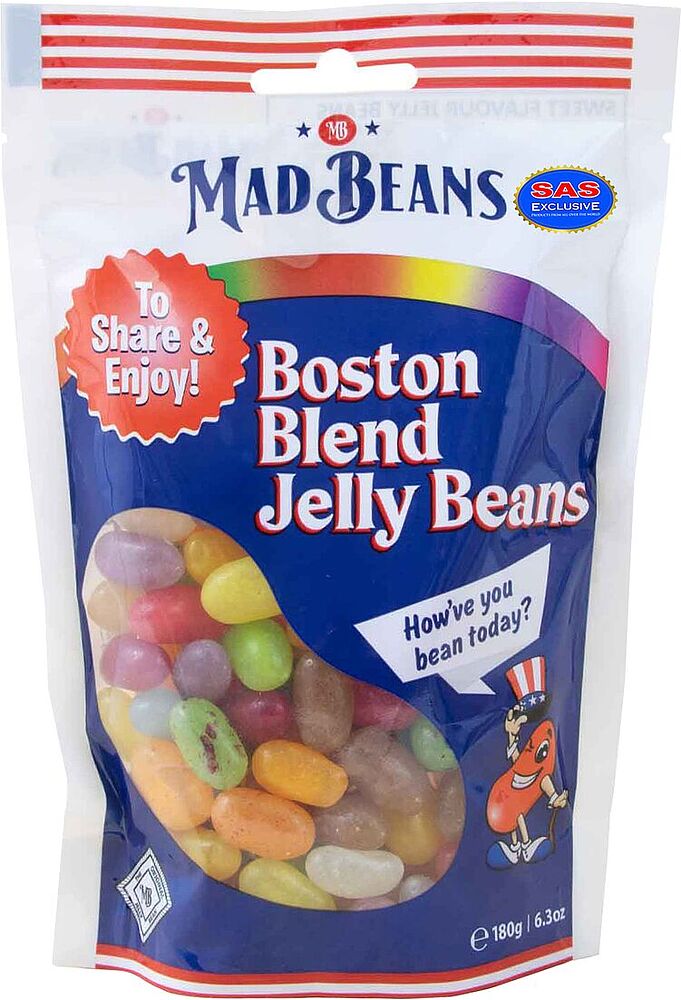 Sour dragee "Mad Beans" 180g
