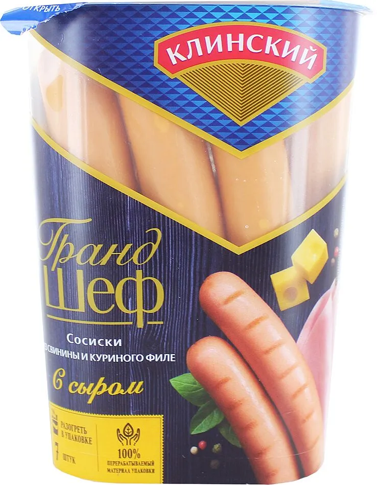 Նրբերշիկ պանրով «Клинский Гранд Шеф» 250գ
