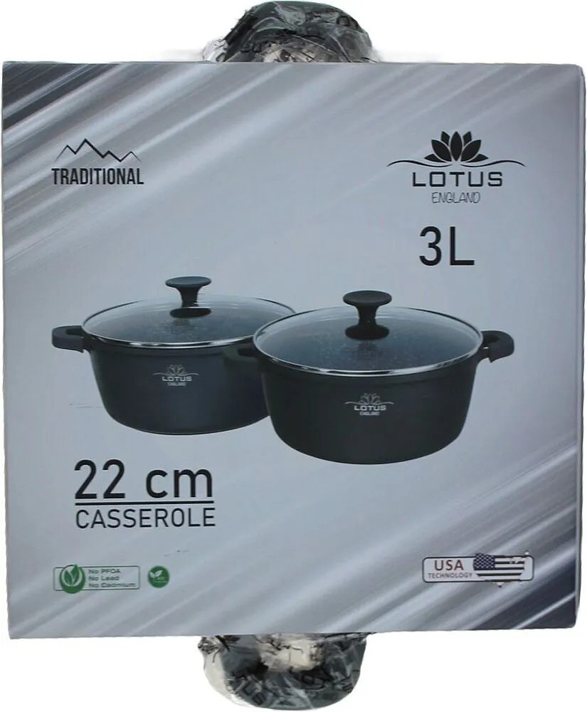 Casserole with lid "Lotus"
