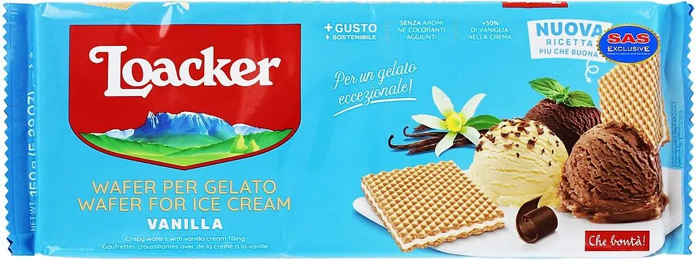 Wafer with vanilla filling "Loacker Gardena" 150g