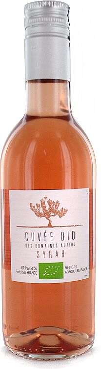 Вино розовое "Cuvée Bio des Domaines Auriol Syrah" 250мл