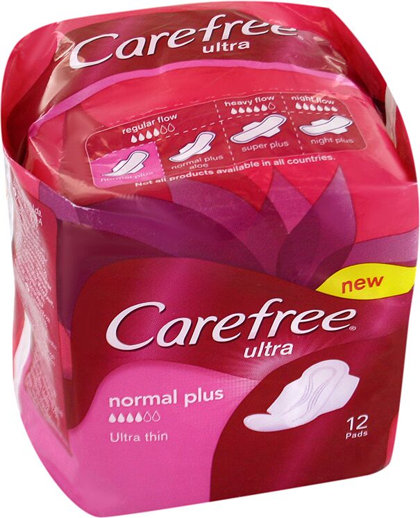 Sanitary towels "Carefree Ultra Normal Plus" 12pcs