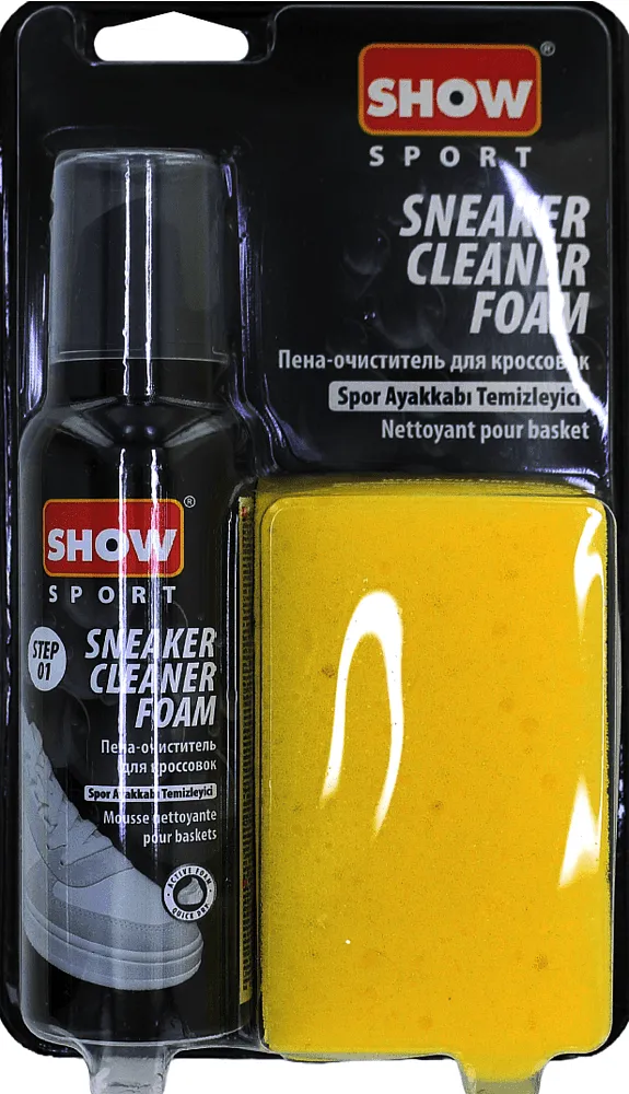 Cleansing foam for sneakers and sponge "Show sport" 125ml