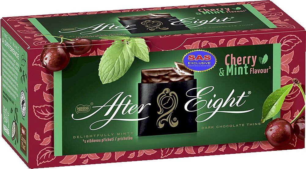 Шоколадные конфеты "After Eight Cherry & Mint" 200г