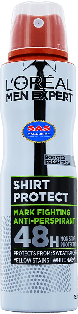 Antiperspirant - deodorant "Loreal Men Expert Shirt Protect" 150ml
