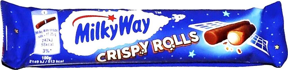 Wafer rolls with vanilla filling "Milky Way" 22.5g