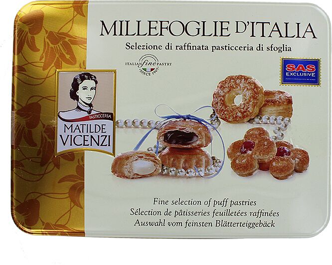 Թխվածքաբիթների տեսականի «Matilde Vicenzi Millefoglie D'Italia» 375գ